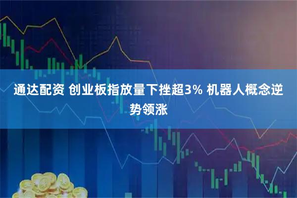 通达配资 创业板指放量下挫超3% 机器人概念逆势领涨